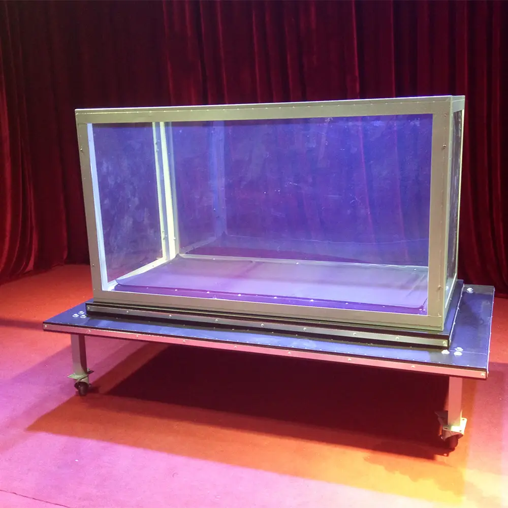 Professional Stage Performance Illusion equipment Glass boxes come a man Stage easy Magic Tricks for sale