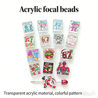 Nouveauté : Perles fantaisie en acrylique colorées (67 pièces) pour la fabrication de stylos, porte-clés, bijoux, bracelets et breloques DIY