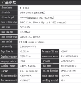 Transmetteur de pesage à transistor de type rail standard KaiDC KDEV-B-382 avec contrôleur d'affichage 1 3 RS485-RTU composants électroniques - Product Image 4