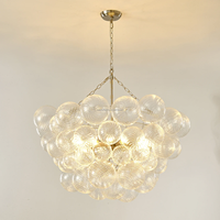 Lustres français de luxe rétro Talia Grande boule de verre pour Restaurant bar maison salon salle de bain cuisine chambre lustres
