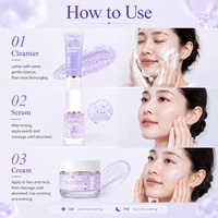 Fabricant OEM ODM de produits de beauté pour femmes, ensembles de soins de la peau naturels et biologiques, ensembles de soins de la peau anti-rides micro-encapsulés PDRN