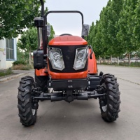 Tracteur agricole 60 CV 4x4, moteur diesel, châssis ROPS, double phare LED, attelage 3 points, prise de force, usage agricole