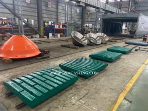 Parti di Usura per Frantoio a Mascelle C130, Piastra Fissa e Oscillante in Carburo di Tungsteno con Inserto in <span class=keywords><strong>TiC</strong></span> ONA-MM1085668 ONA-MM1032302 - Product Image 3