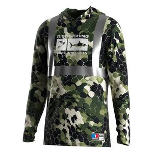 Camisetas con Capucha Reflectantes para Pesca Nocturna para Hombre, Manga Larga, UPF 50+, Secado Rápido, para Pescadores Entusiastas - Product Image 1