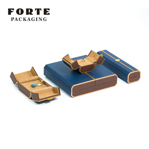 FORTE - Juego de Cajas de Joyería Personalizadas al por Mayor, Caja para Anillos, Caja para Collares, Juego de Cajas de Joyería de Cuero - Product Image 2