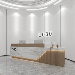 Tùy chỉnh phong cách hiện đại Thẩm mỹ viện truy cập bảng tiếp nhận bàn, cửa hàng hiện đại Thiết kế truy cập cho cửa hàng may mặc - Product Image 3