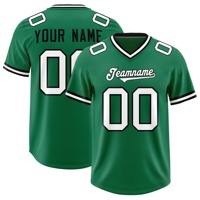Maillots de football en polyester respirant à impression numérique, style streetwear, personnalisables, rétro américain, vente en gros