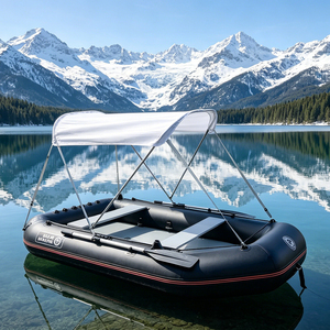 Gommone da Pesca Gonfiabile in PVC con Tendalino Parasole e Pavimento in Alluminio Antiabrasione per Dinghy - Ingrosso OEM - Product Image 6