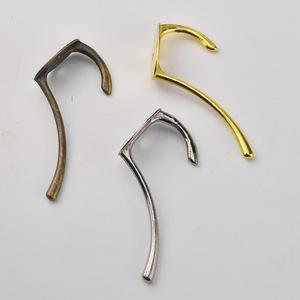 Single <b>Wall</b> Mounted Clothes <b>Hook</b> Zinc Alloy Antique Bronze <b>Gold</b> Silver Minimalist Design Easy Installation Robe <b>Hook</b> - Product Image 2