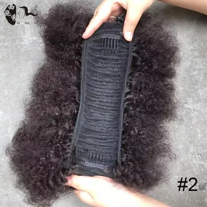 Peças de cabelo sintético, 2021, grande, moda, falso, cabelo sintético, peças, afro, coque, para mulher negra