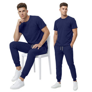 Ensemble de vêtements pour hommes à col rond 46002, nouveau style, tissage de haute qualité, tenue élégante pour le travail, séances d'entraînement en salle de sport pour les sports actifs - Product Image 1