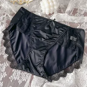 Elegante Intimo Femminile: Mutandine in Raso Senza Cuciture in Seta Ghiaccio, Vita Media e Traspiranti - Esaltate dal Fascino Sensuale nelle Taglie M-XXL - Product Image 4