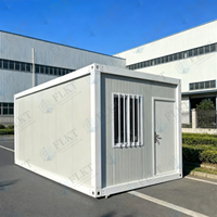 Unité de conteneur préfabriquée FLKT à livraison rapide, prête à être expédiée, bureau modulaire sur site, maison en conteneur maritime