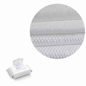 Prix de gros sur tissu non tissé en viscose spunlace doux pour la peau, anti-UV, respirant, imperméable et antistatique pour lingettes humides - Product Image 2