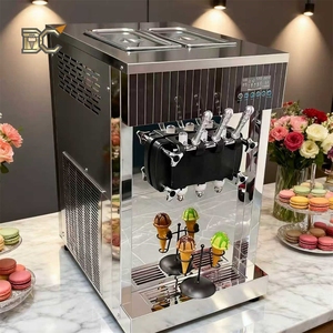 Machine à glaces molles 3 saveurs OEM/ODM avec pompe à air 2200W, machine à glaces Spaceman, machine à yogourt glacé commerciale - Product Image 1
