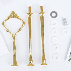 <span class=keywords><strong>Support</strong></span> de Présentation à 3 Niveaux en Alliage de Zinc pour Cupcakes, Plateau de Service Métallique avec Poignée, Idéal pour la Restauration et la Décoration Domestique (Vente en Gros) - Product Image 1