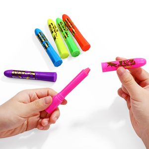 Halloween hiện đại 6-màu Glow-in-The-Dark mặt sơn Bút phát sáng UV ánh sáng huỳnh quang Marker DIY kỳ nghỉ thiết lập hòa tan trong nước - Product Image 6