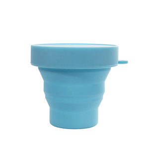 OEM ODM Custom Portable Outdoor <b>Reusable</b> Folding Silicone <b>Cups</b> Drinking Water Bottle <b>Coffee</b> <b>Cup</b> Silicone Collapsed <b>Cup</b> With Lid - Product Image 3