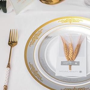 Vajilla Premium moderna Xueli, platos de cena de plástico brillante de lujo para eventos VIP, banquetes de boda y estilismo para el hogar - Product Image 2