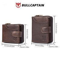Tas Pria BULLCAPTAIN Kulit Asli Tempat Kartu Bisnis Pria Dompet SIM Tempat Kartu Dompet Kulit Premium