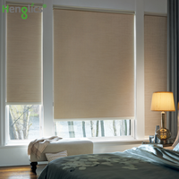 Henglics personnalisé filaire 1% ouverture intérieur solaire tissu rouleau nuances Installation intégrée pour le filtrage de la lumière pour Windows