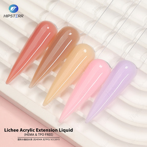 Gel constructor de uñas acrílico sin HEMA ni TPO, aplicable con pincel, color nude, líquido acrílico Crystal Lichee para extensión de uñas, venta al por mayor a granel - Product Image 2