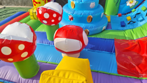 Structure gonflable commerciale pour enfants, château de saut, parcours d'obstacles, thème <span class=keywords><strong>Mario</strong></span>, grande aire de jeux gonflable - Product Image 4