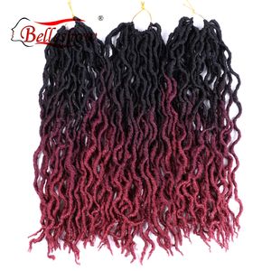 Belleshow 18 pulgadas 24 stands 100g sintético ombre trenzas de pelo dreadlock golden locs rizado África Twist rizos postizos - Product Image 5
