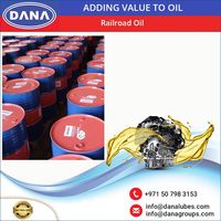 Huile moteur DANA LUBES certifiée SAE pour moteurs diesel de trains et de voies ferrées, composition générale, type d'huile de base adhésive