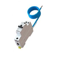 Dispositifs de protection contre les courants résiduels (RCBO) Earth Connection, cuivre PA66, 1P+N, 6A-40A, 10mA-30mA, type électronique A, OLDFANG DSG18-40, 4.5kA