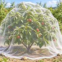 Filet anti-oiseaux en HDPE blanc pour arbres fruitiers, jardins et protection des cultures agricoles, tailles personnalisées disponibles