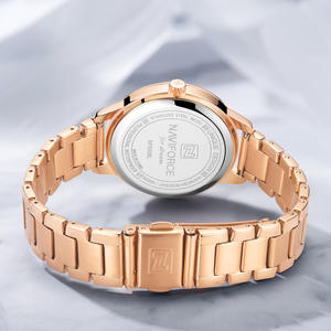 Naviforce นาฬิกาข้อมือควอทซ์สำหรับผู้หญิง5008นาฬิกาข้อมือสเตนเลสสตีลแฟชั่น - Product Image 6