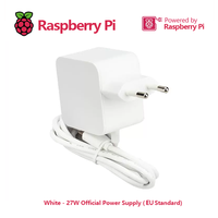 Adaptor Daya Resmi Raspberry Pi 5 27W USB-C 5.1V 5A dengan Dukungan Standar PD