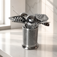 11Pcs Set Peralatan Dapur Profesional Bahan Stainless Steel Berkualitas Tinggi, Alat Masak Premium untuk Penggunaan Rumah Tangga dan Dapur Komersial