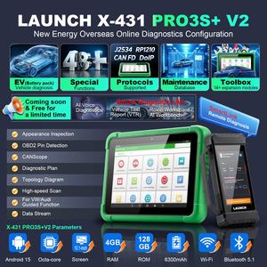 LAUNCH X-431 PRO3S+ V2 Scanner de diagnostic automobile avec SmartLink V4, diagnostic EV, commande vocale IA, J2534, CANFD, DoIP pour atelier de réparation - Product Image 2