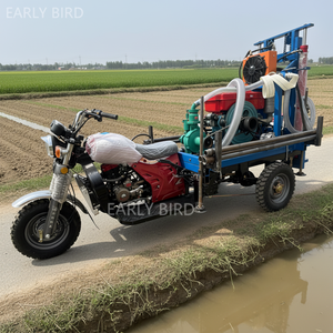 高速配送ミニ格安良好な作業水井戸掘削リグ3輪オートバイ水井戸掘削リグ掘削機移動 - Product Image 2