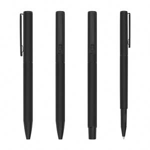 Nouveaux stylos gel promotionnels en aluminium avec finition caoutchoutée, excellents stylos à bille 1,0 mm rechargeables avec LOGO personnalisé pour promotion, cadeau d'hôtel - Product Image 6