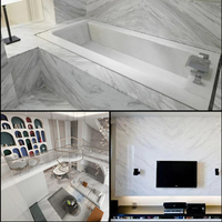 Volakas naturel Jazz dalles de marbre blanc pour comptoirs de cuisine projets de décoration en pierre marbre baignoire carreaux de sol escalier