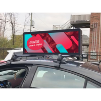 Écran publicitaire LED HD couleur pour toit de voiture P5, idéal pour taxi, pour une visibilité accrue et une promotion efficace.