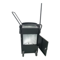 Chariot à boissons avec glacière, chariot de vente ambulante en métal personnalisé pour boissons froides, jus, pour les hôtels, les restaurants et les espaces extérieurs