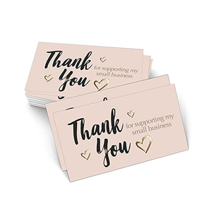 Nhà Máy Giá tùy chỉnh làm cho giấy in Thankyou thẻ kinh doanh - Product Image 5