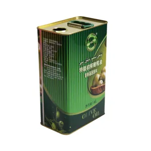 3L食品级矩形特级初榨橄榄油锡罐高品质食用油包装锡