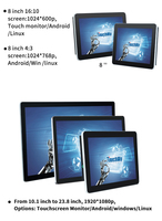 Monitor de Pantalla Táctil Capacitiva TouchWo, Nuevo, USB Serial, 14/15'', Resolución 1920x1080, 16:9, Serie Empresarial, 1 Año de Garantía