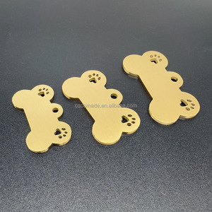 Onbehandelde Koperen Hondenbotlabel Met Poot Blanco Huisdier-Id-Tags Voor Lasergravure Stempelen - Product Image 5