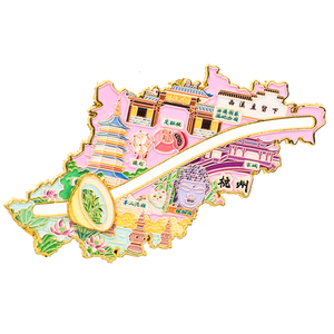 Magneti per Frigorifero in Metallo Personalizzati con Incisioni di Città/Nazioni/<span class=keywords><strong>Itinerari</strong></span> di Viaggio Stampati in Alta Definizione - Product Image 5