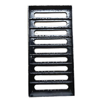 Couverture de regard de drainage routier en fonte ductile noire durable, modèle Jingdong 12, moulage scellé, demi-poids, 60x60