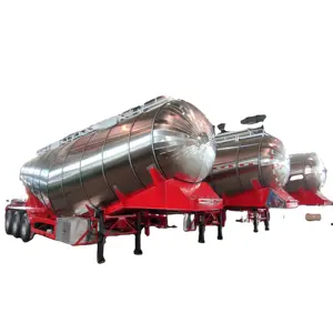12 Wheels Dry Bulk Cement Tank Trailer stainless steel tanker truck new in stock