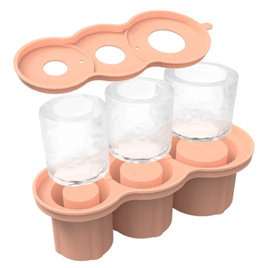 แม่พิมพ์น้ำแข็งซิลิโคนทรงกลมสำหรับทำน้ำผลไม้เย็นและกาแฟ ฝาปิดทำไอศกรีมแบบรักษ์โลก สำหรับถ้วยสแตนลีย์ - Product Image 1