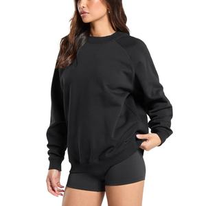 Sudaderas Bordadas Personalizadas al por Mayor para Mujer, Mangas Raglán, Entrenamiento, Talla Grande, Sudaderas con Capucha y Sudaderas de Felpa para Mujer - Product Image 5