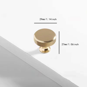 Cabinet Drawer Aluminum Knurl <b>Pulls</b> Handles Knurled Aluminium Profile Knob Kitchen Knurling Aluminium Black T <b>Bar</b> Handle - Product Image 1